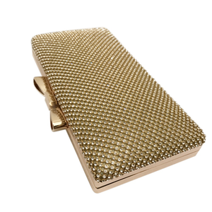Luxe Bow Clutch - Gold