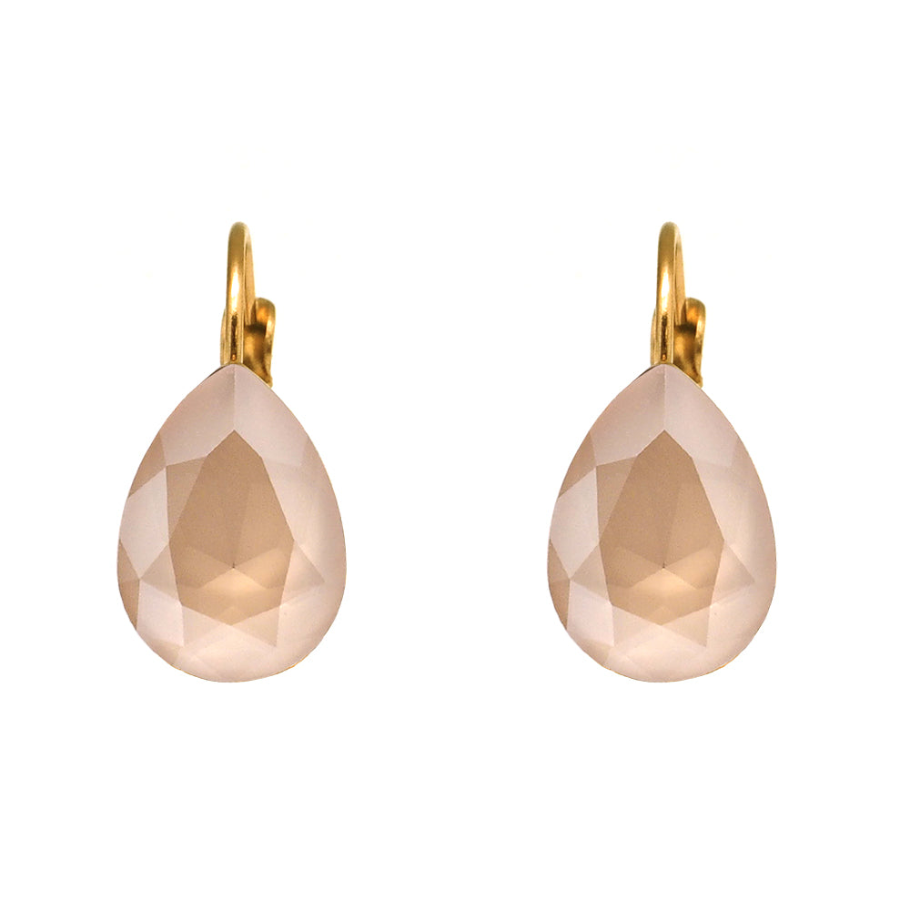 Elegance Earrings - Ivory Swarovski Gold