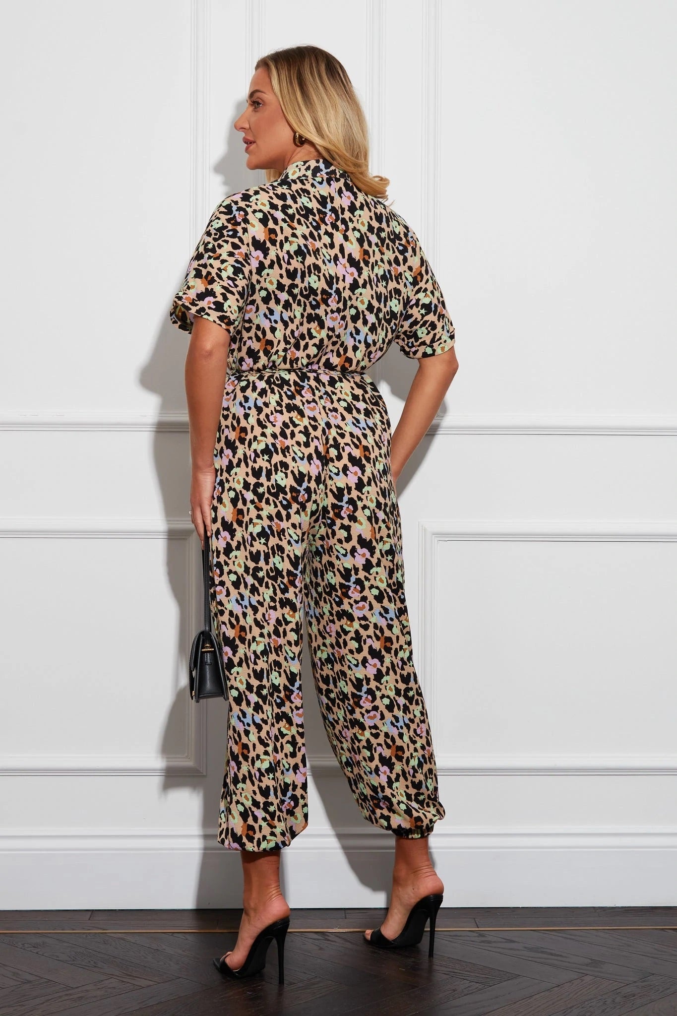 Total Crush Jumpsuit -  Beige Leo