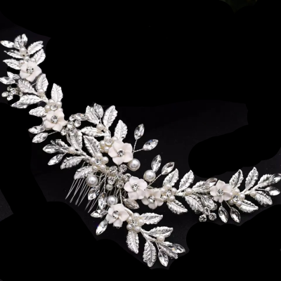 Artwork Hair Comb - Silver