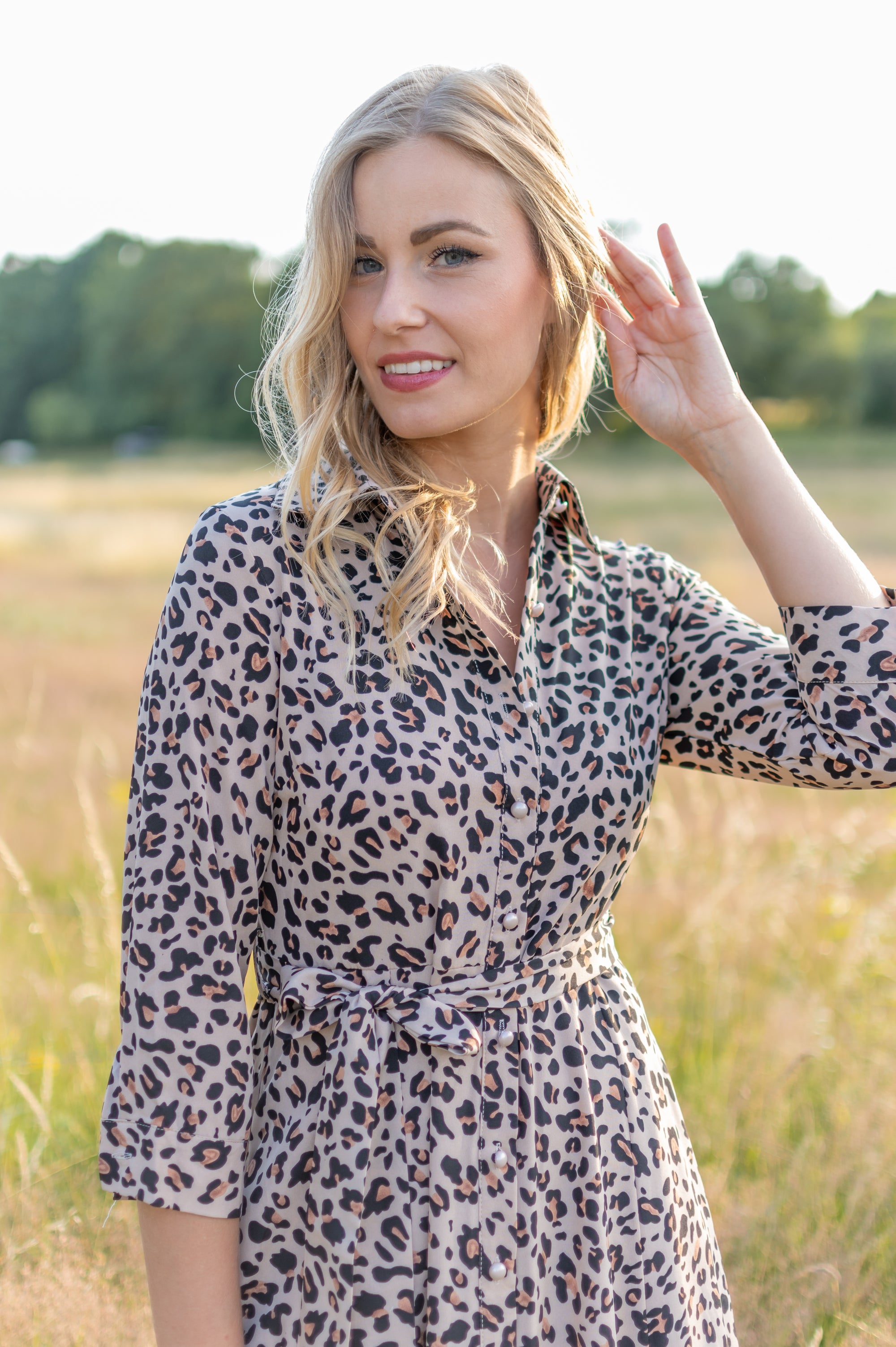 The Perfect Shirt Dress - Brown Leo