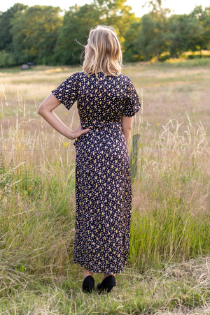 Verano Dress - Black & Gold (alleen online te koop, niet in de winkel)