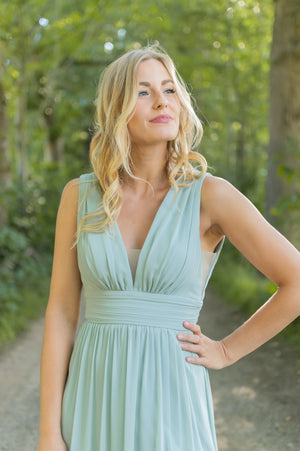 Goddess Dress - Sage Mint Green