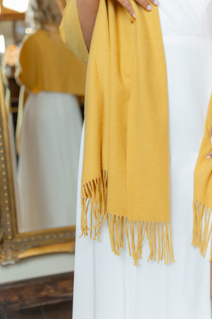Wrap Around Sjaal - Mustard (alleen online te koop, niet in de winkel)