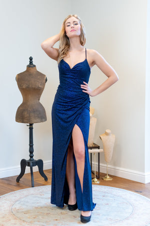 Invite Only Dress - Shimmering Navy