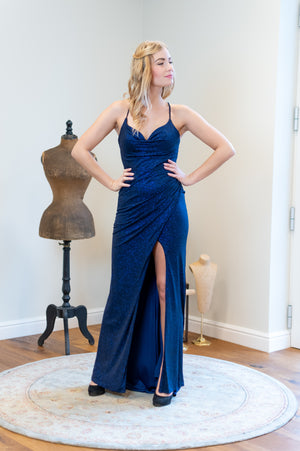 Invite Only Dress - Shimmering Navy