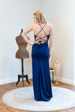 Invite Only Dress - Shimmering Navy