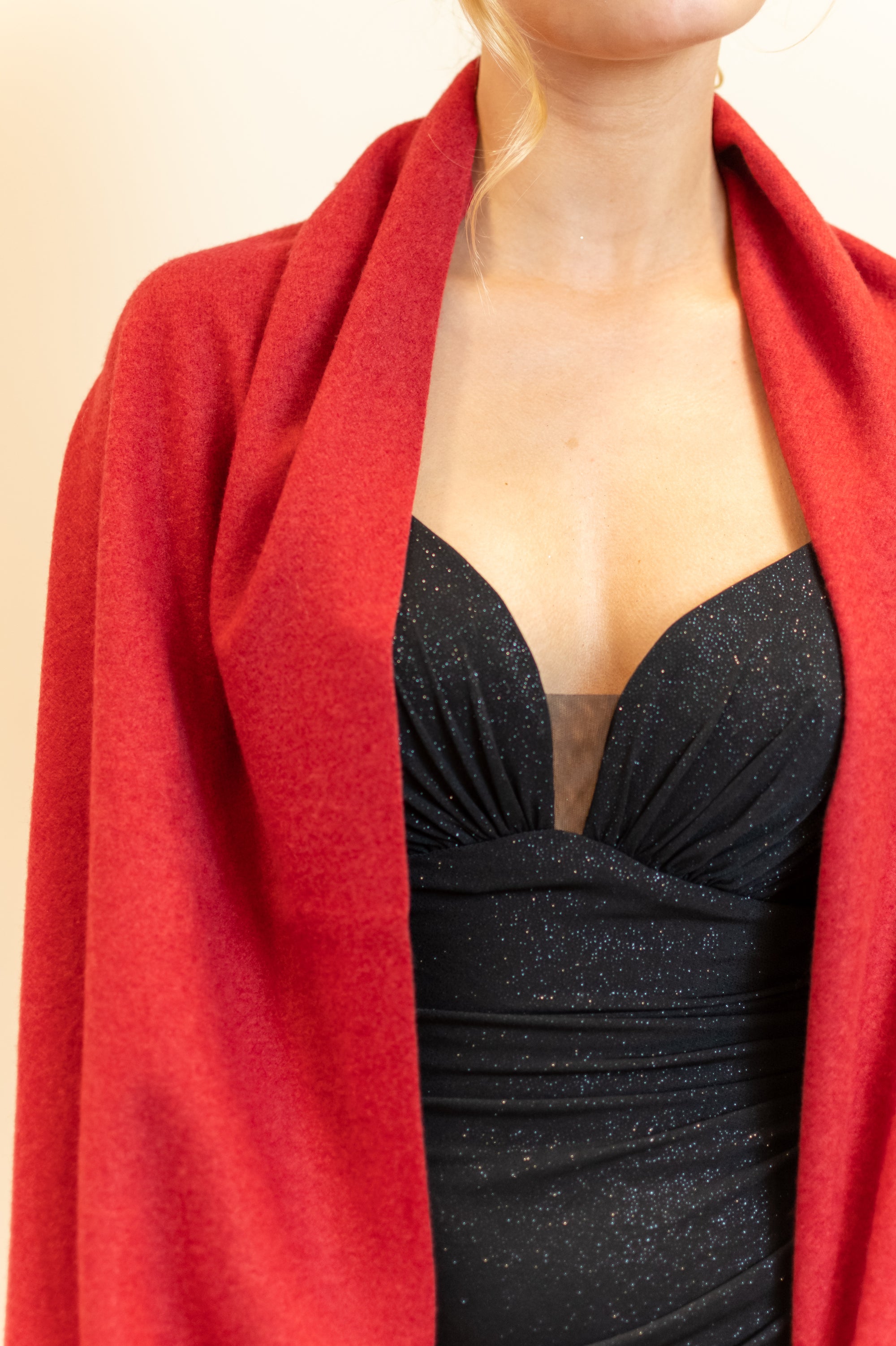 Wrap Around Sjaal - Cerise Red
