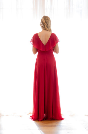 Madrid Dress - Cerise Red