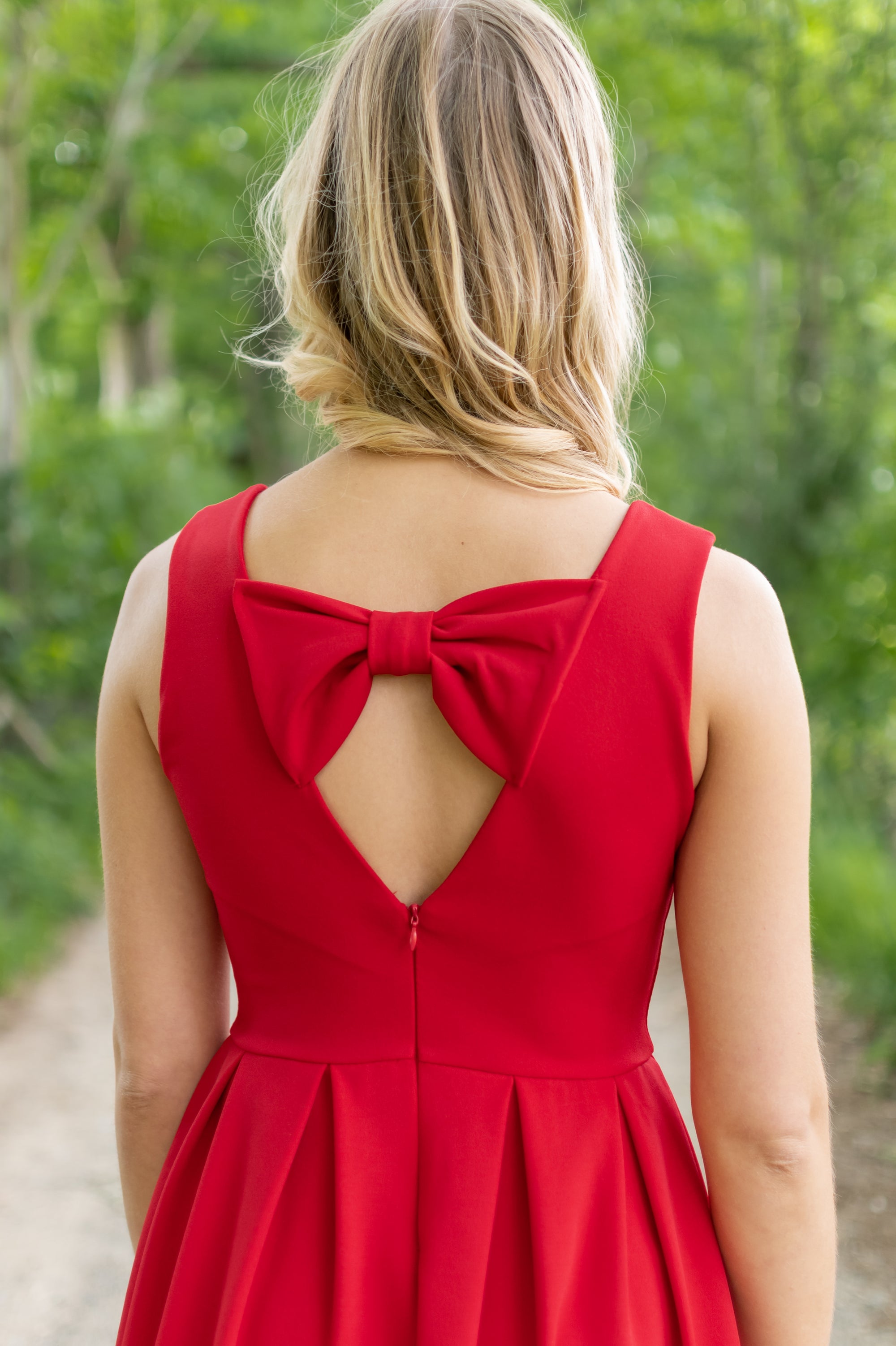 Bow Dress - Red