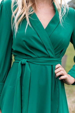 Luxe Dress - Emerald Green
