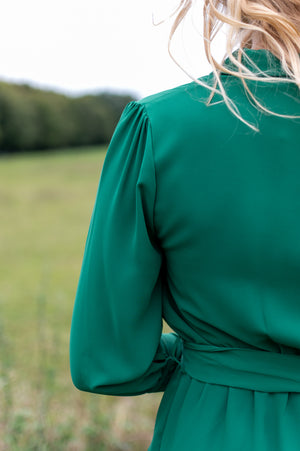 Luxe Dress - Emerald Green