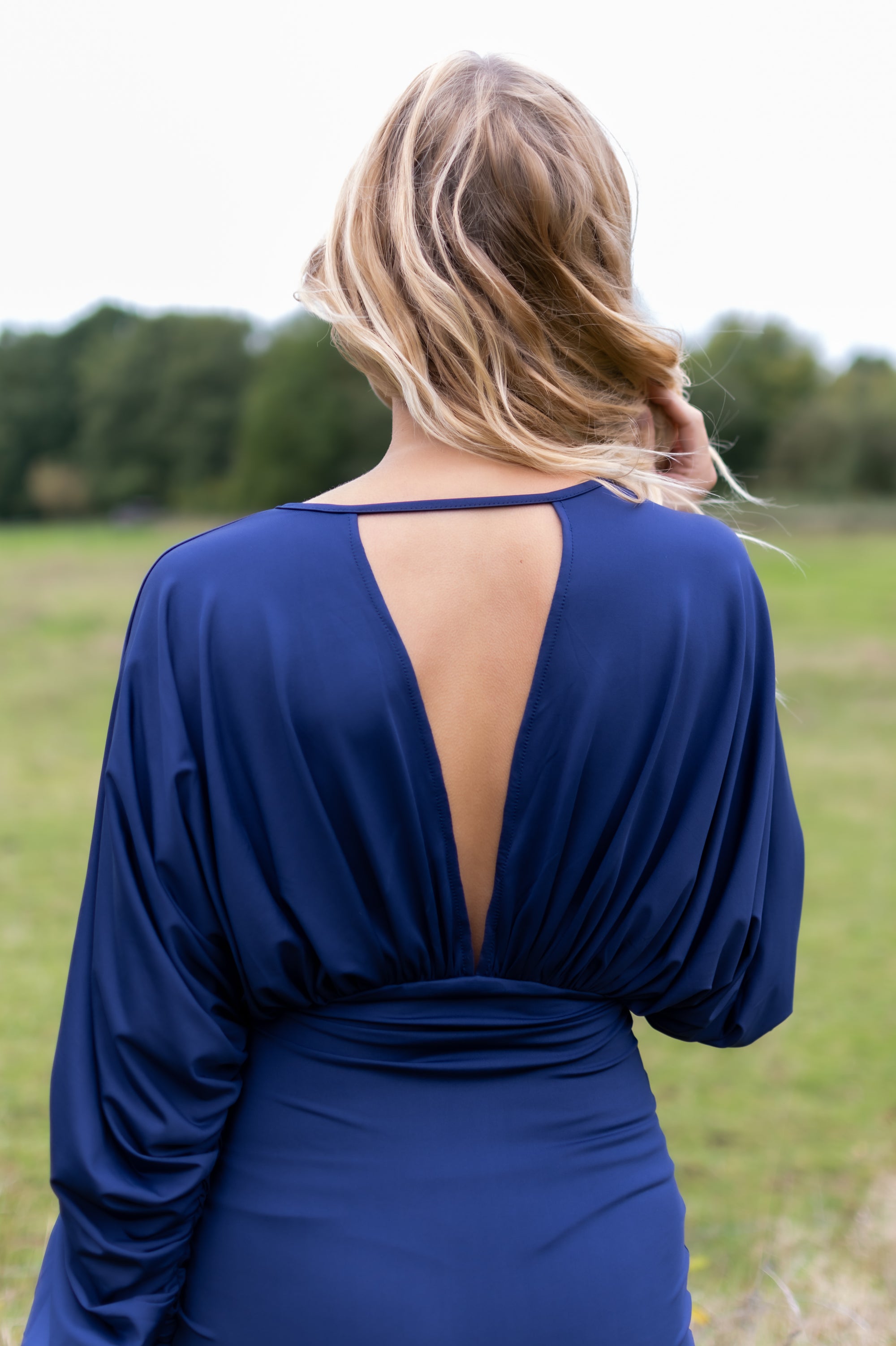 Batwing Dress - Navy (alleen online te koop, niet in de winkel)