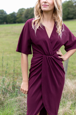 Boss Girl Dress - Bordeaux (alleen online te koop, niet in de winkel)