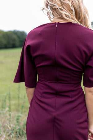 Boss Girl Dress - Bordeaux (alleen online te koop, niet in de winkel)