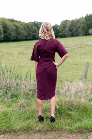 Boss Girl Dress - Bordeaux (alleen online te koop, niet in de winkel)