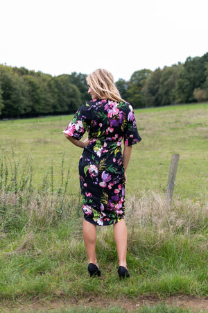 Boss Girl Dress - Black & Pink (alleen online te koop, niet in de winkel)