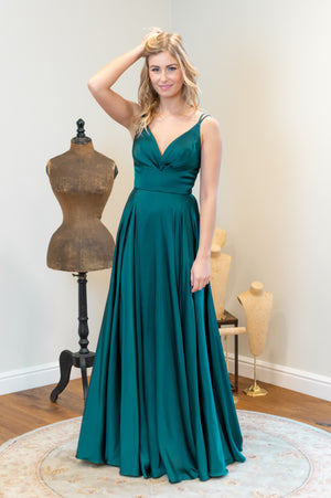 Divine Neckline Dress - Gorgeous Green