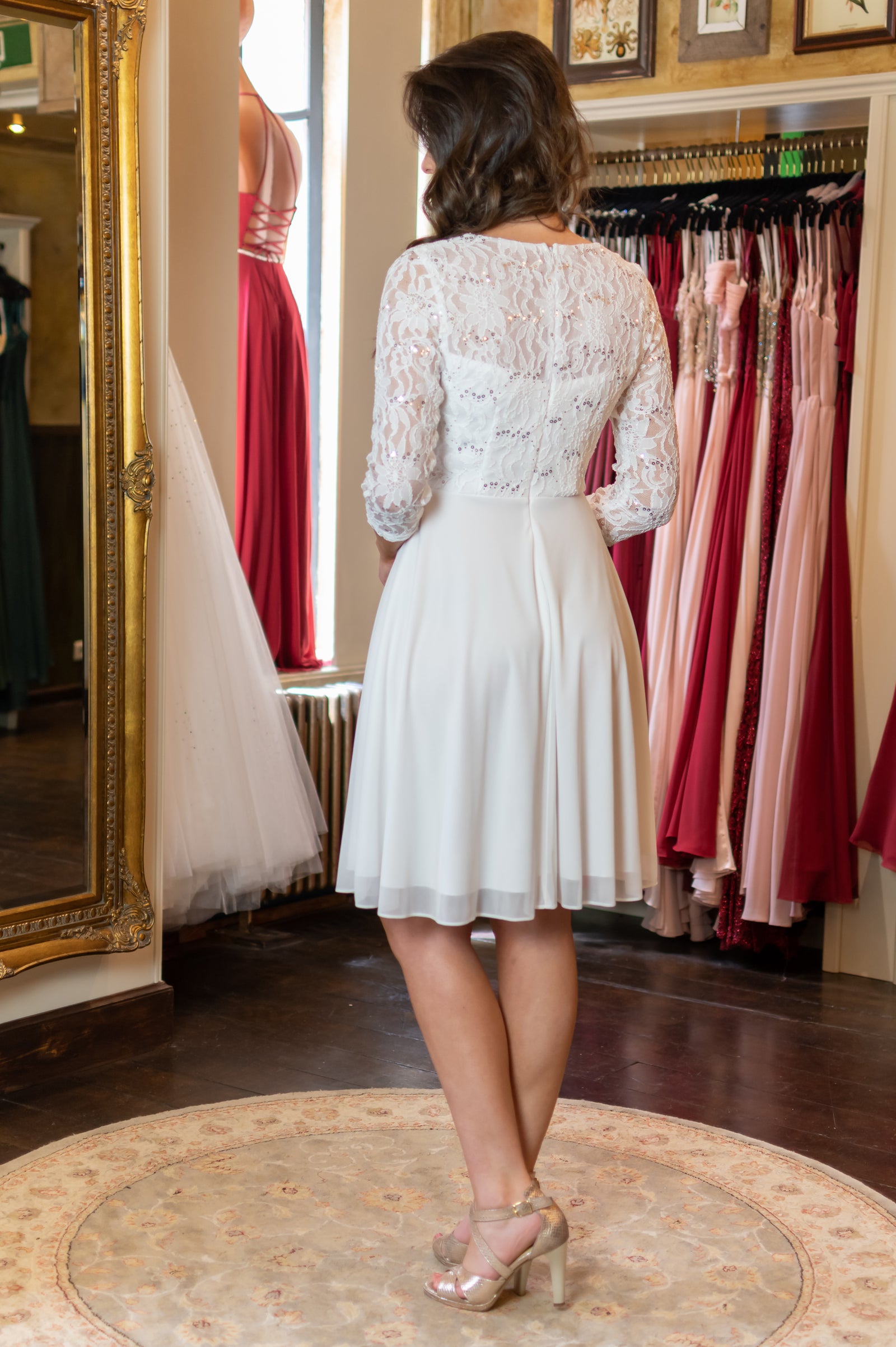 Cuteness Dress - White & Sleeves