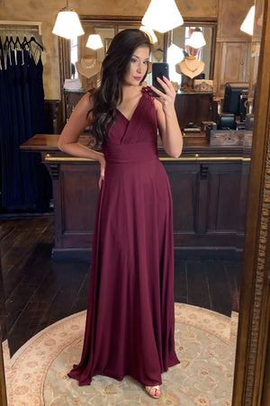 Catch The Bouquet Dress - Bordeaux