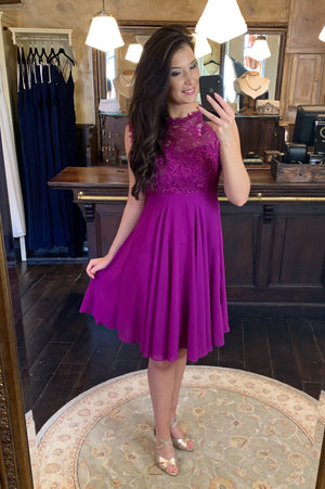 Love & Lace Dress - Purple