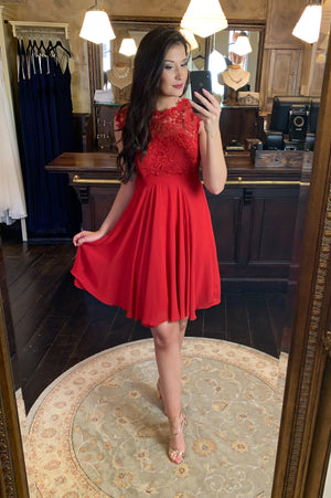 Love & Lace Dress - Red