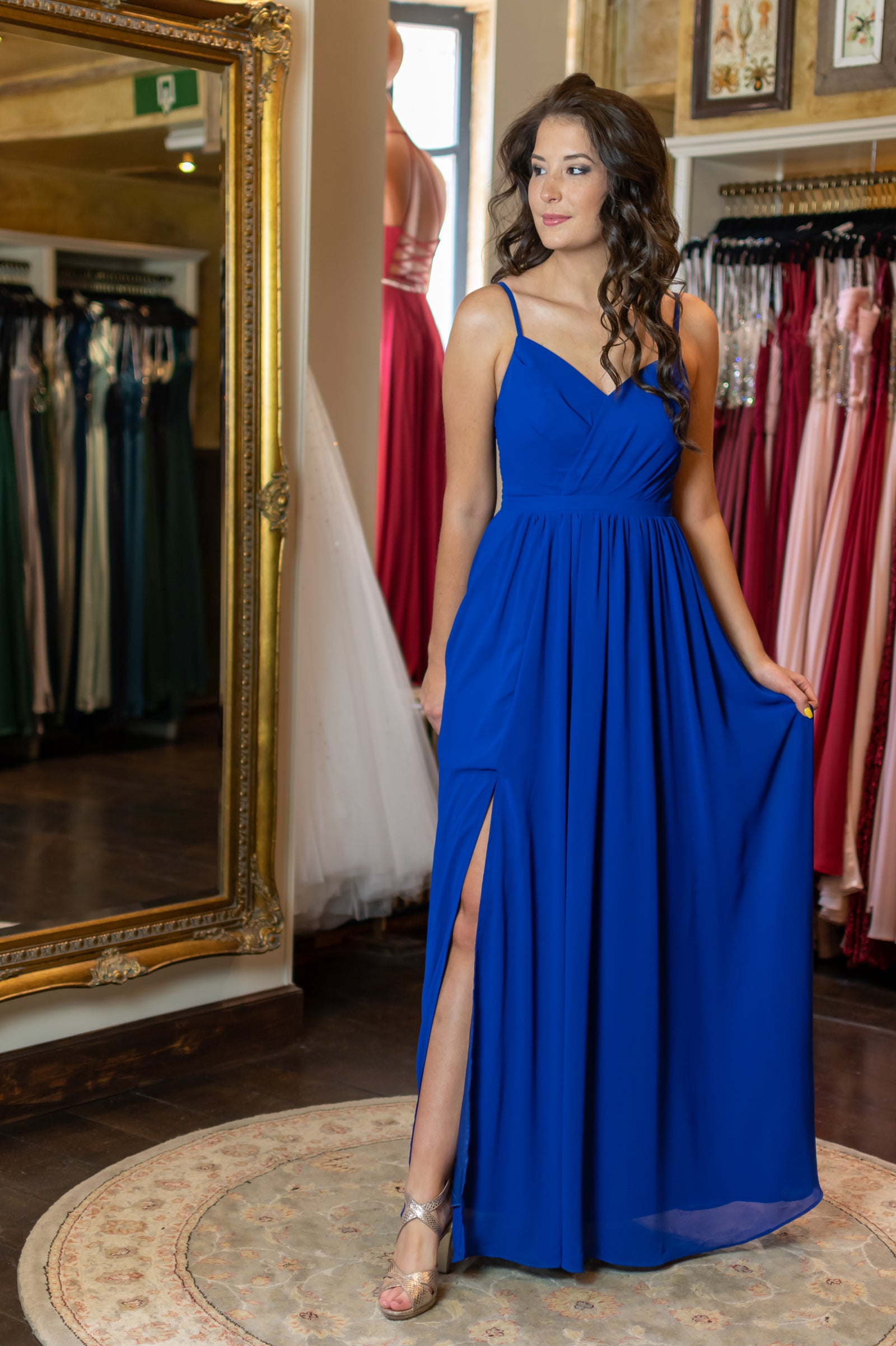 Fall In Love Dress - Bright Blue