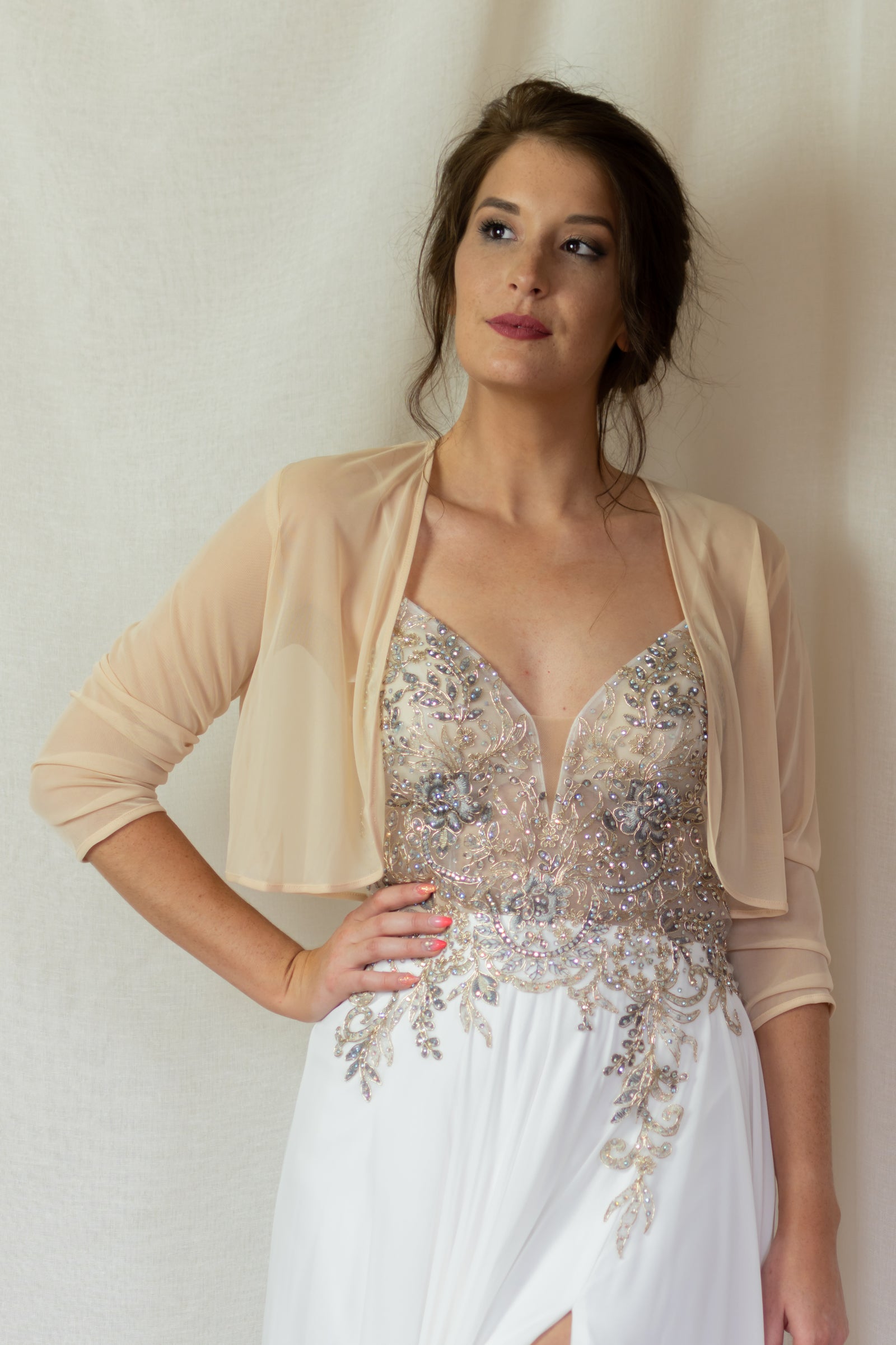 Bolero Chiffon - Champagne