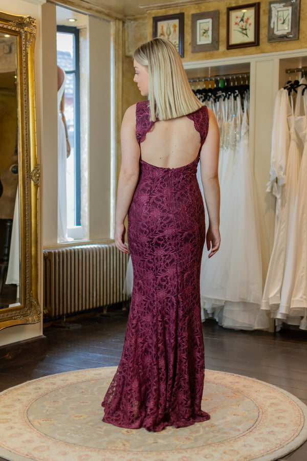 Elvira Dress Bordeaux Be-Glam Belgium - Main Image