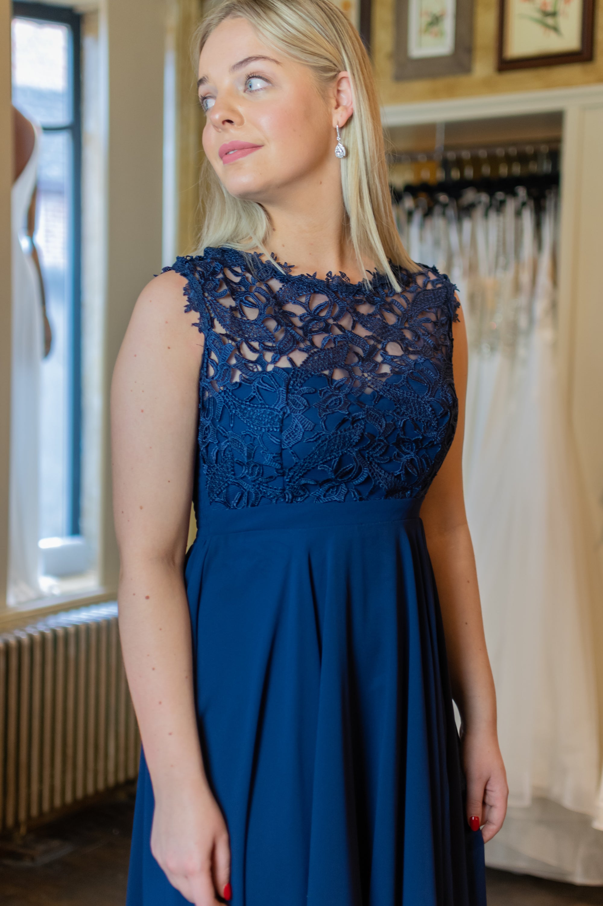 Love & Lace Dress - Navy