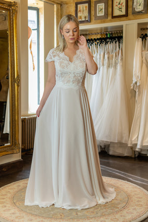 Wedding Dress - Ivory & Champagne