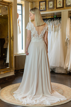 Wedding Dress - Ivory & Champagne