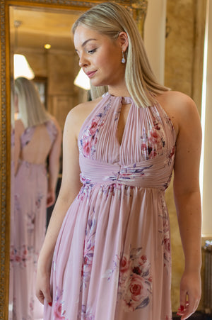 Floral Beauty Dress - Old Pink