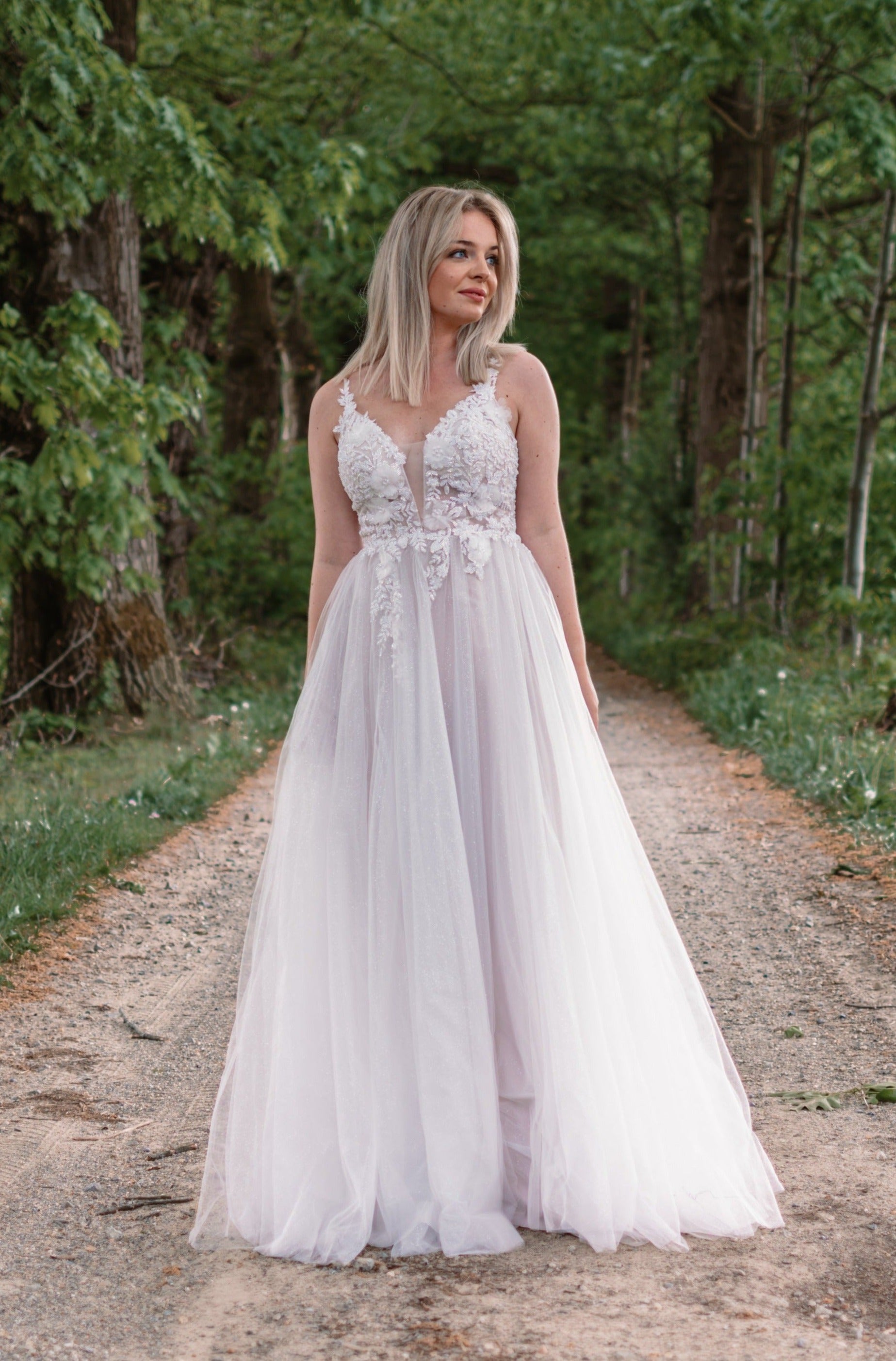 Rose Dress - Ivory White