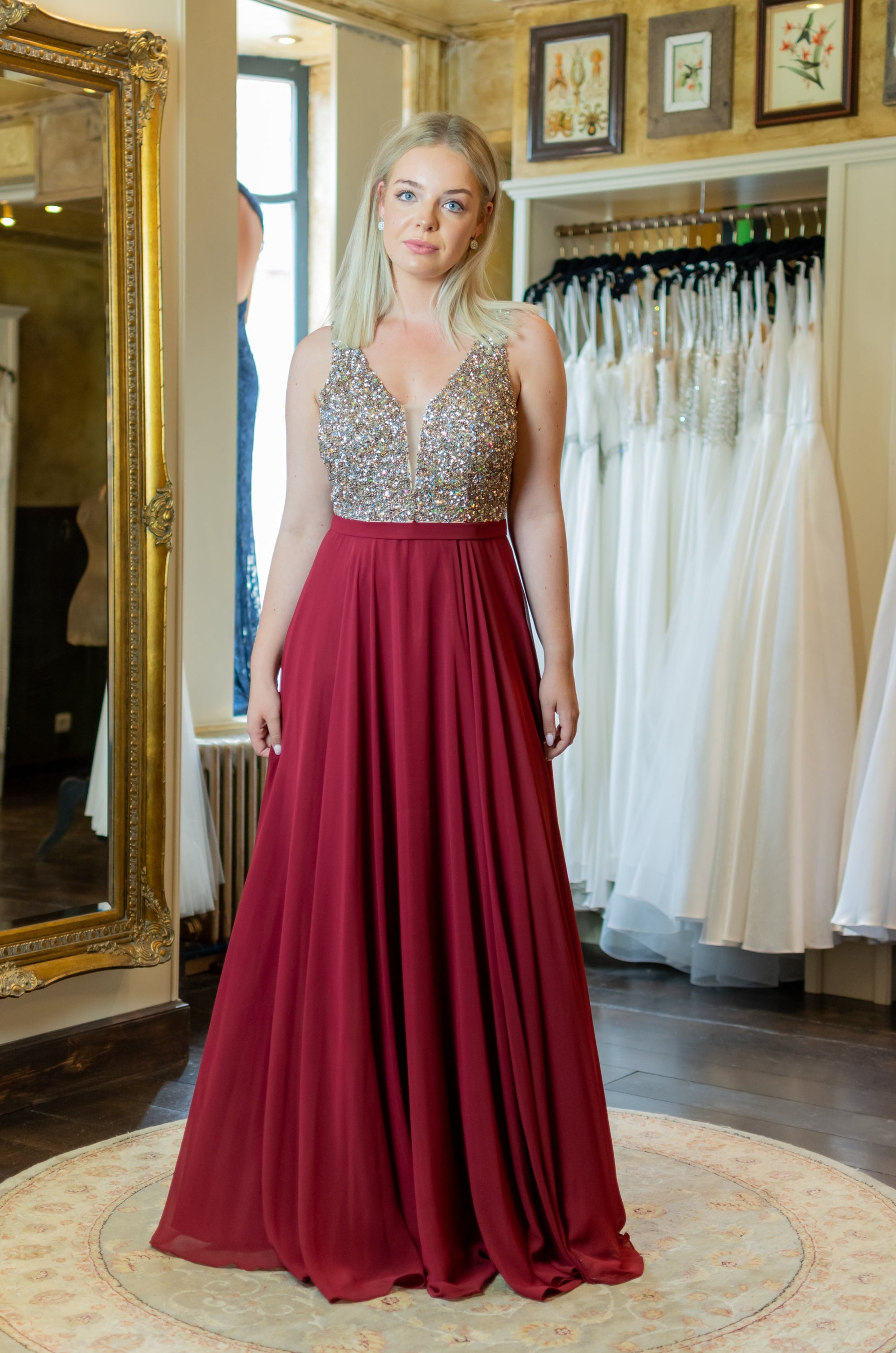 Hopes & Dreams Dress - Bordeaux