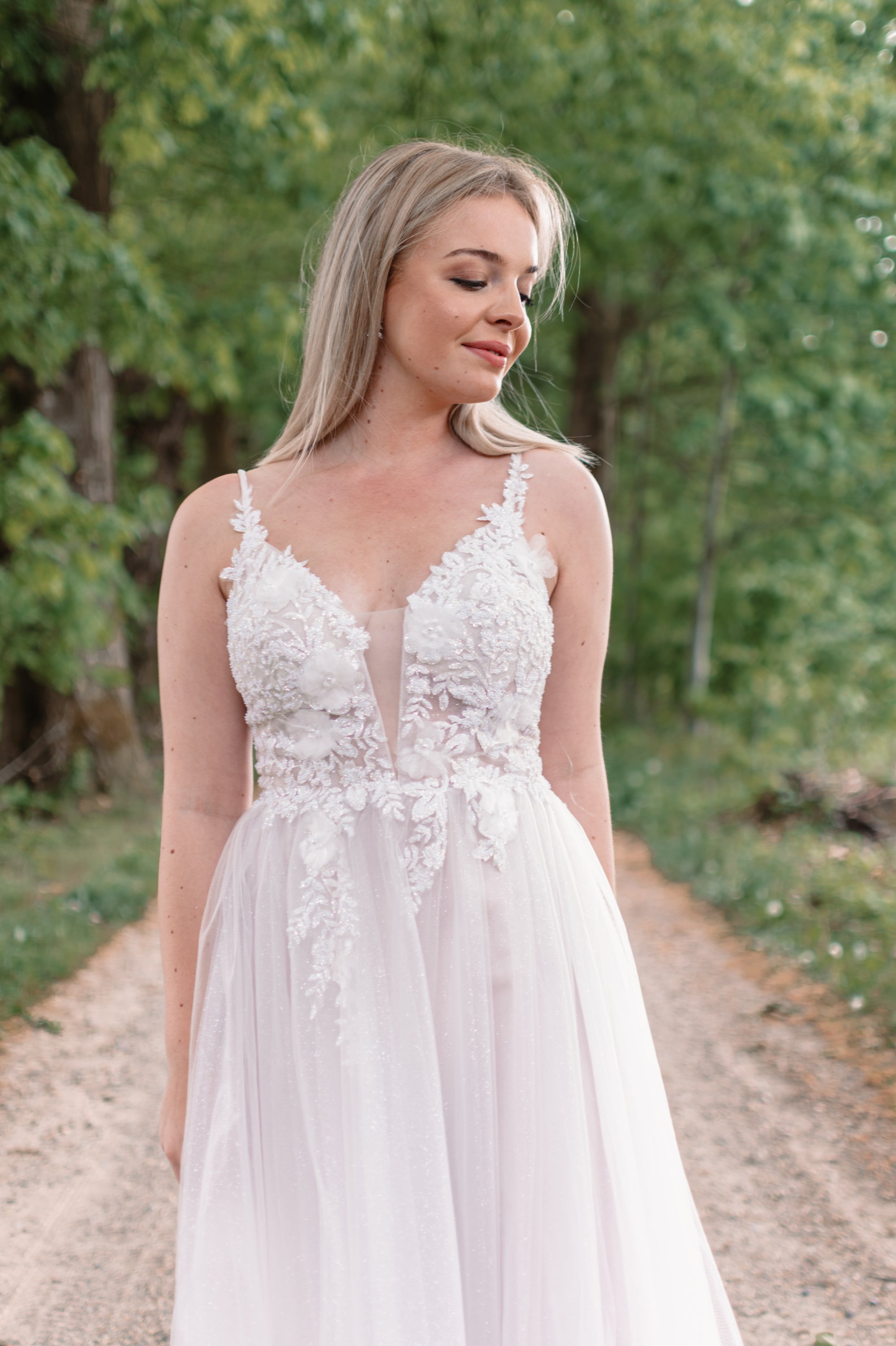 Rose Dress - Ivory White