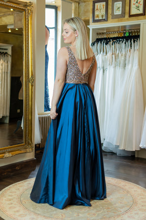 Royalty Dress - Bright Blue