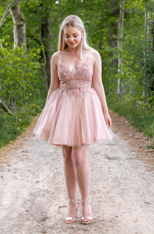 Sparkling Bouquet Dress - Pink