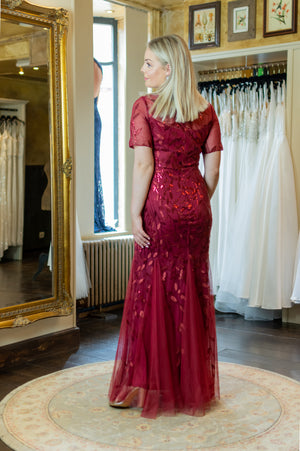 Luxe Mermaid Dress - Bordeaux (alleen online te koop, niet in de winkel)
