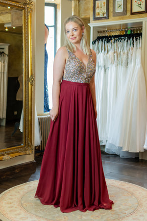 Hopes & Dreams Dress - Bordeaux