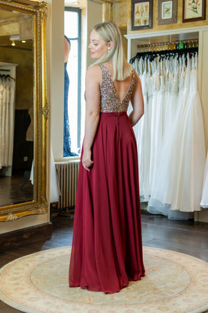 Hopes & Dreams Dress - Bordeaux