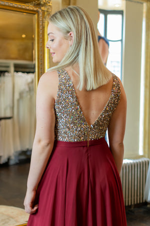 Hopes & Dreams Dress - Bordeaux