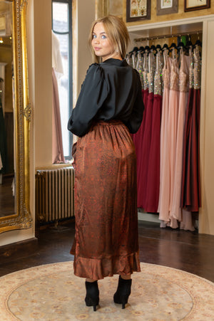 Silky Skirt - Rust Leopard (alleen online te koop, niet in de winkel)