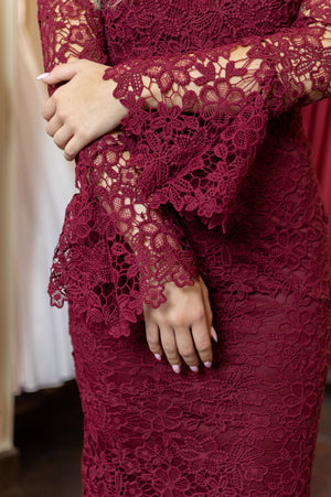 Gala Dress - Bordeaux (alleen online te koop, niet in de winkel)