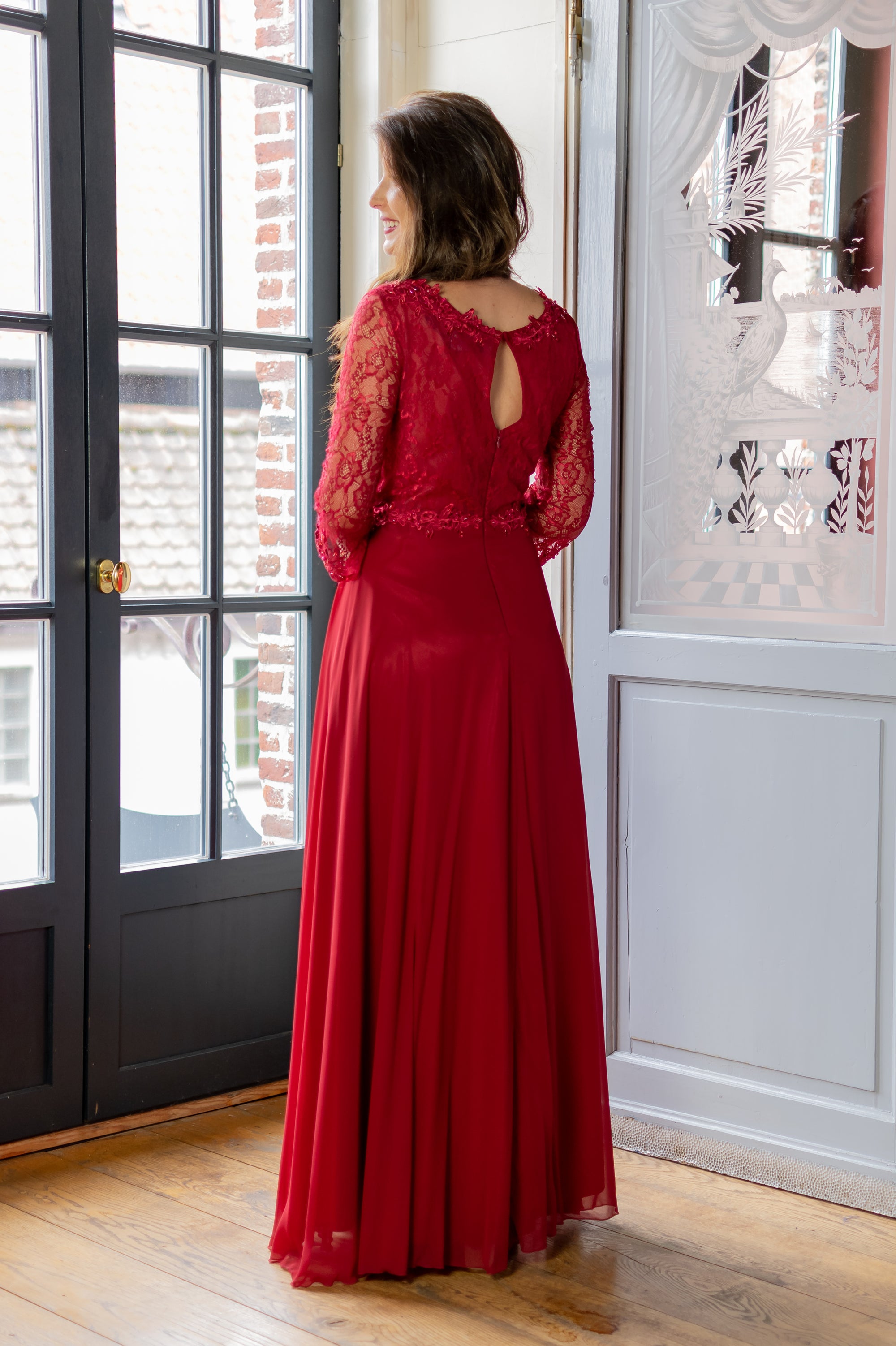 Graceful Dress - Cerise Red