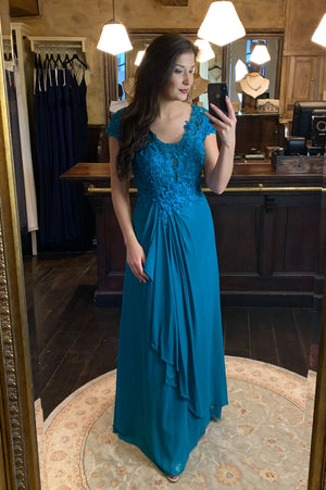 Charmed Dress - Oil Blue (alleen online te koop, niet in de winkel)