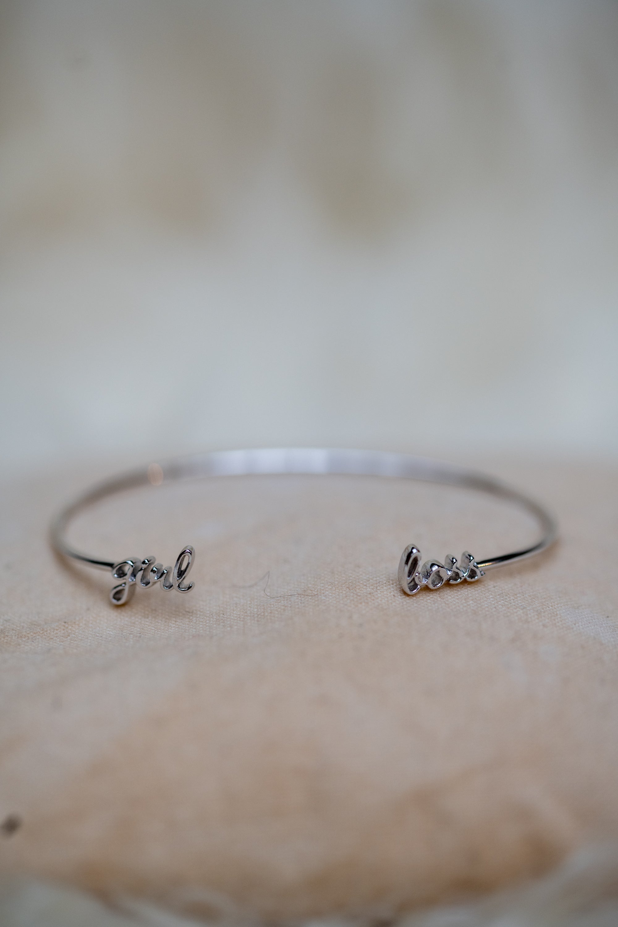 Girl Boss Bracelet - Silver