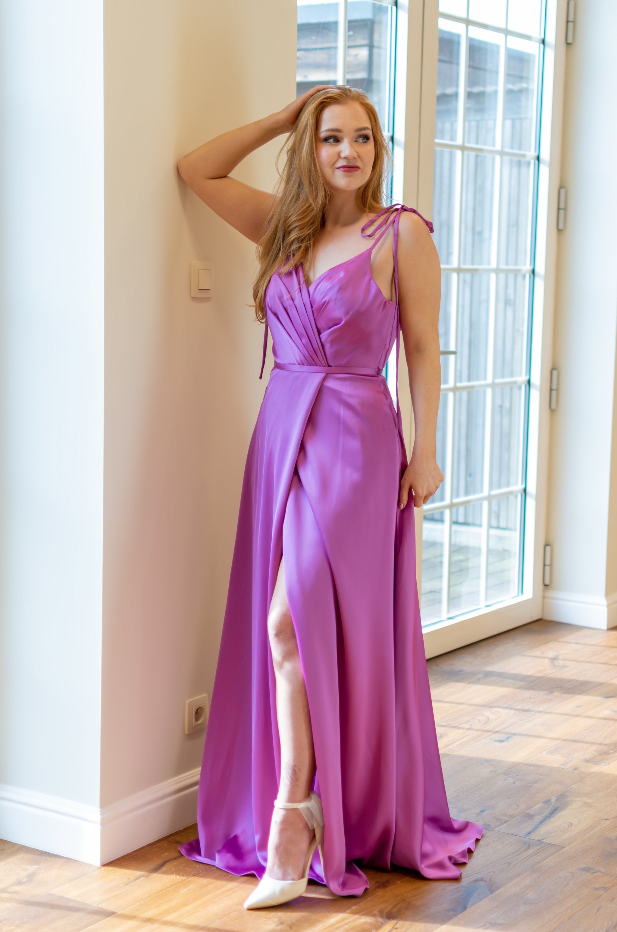 Joy Dress Purple Magenta Be Glam Belgium