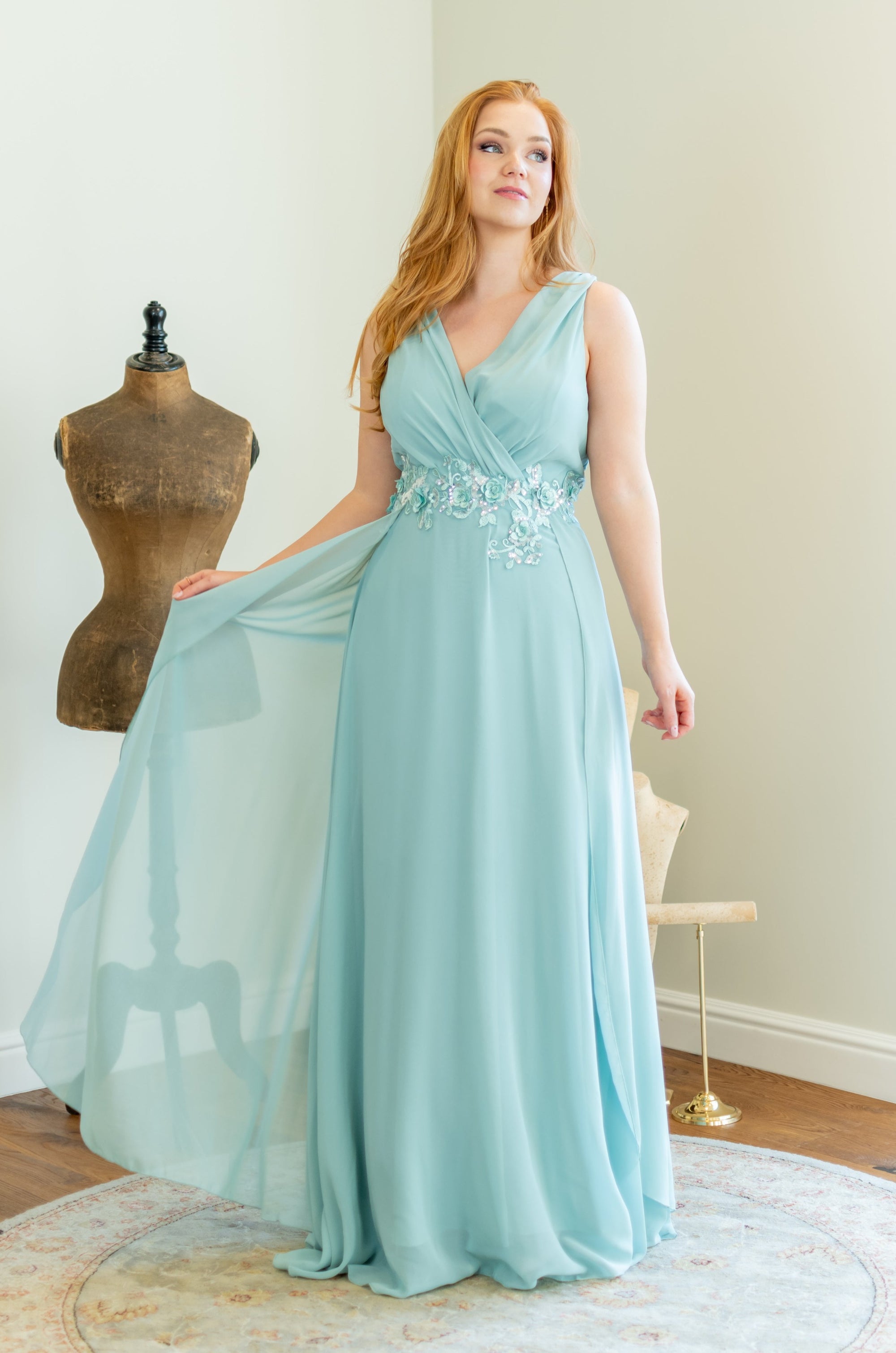 Timeless Beauty Dress - Sage Mint Queen Size