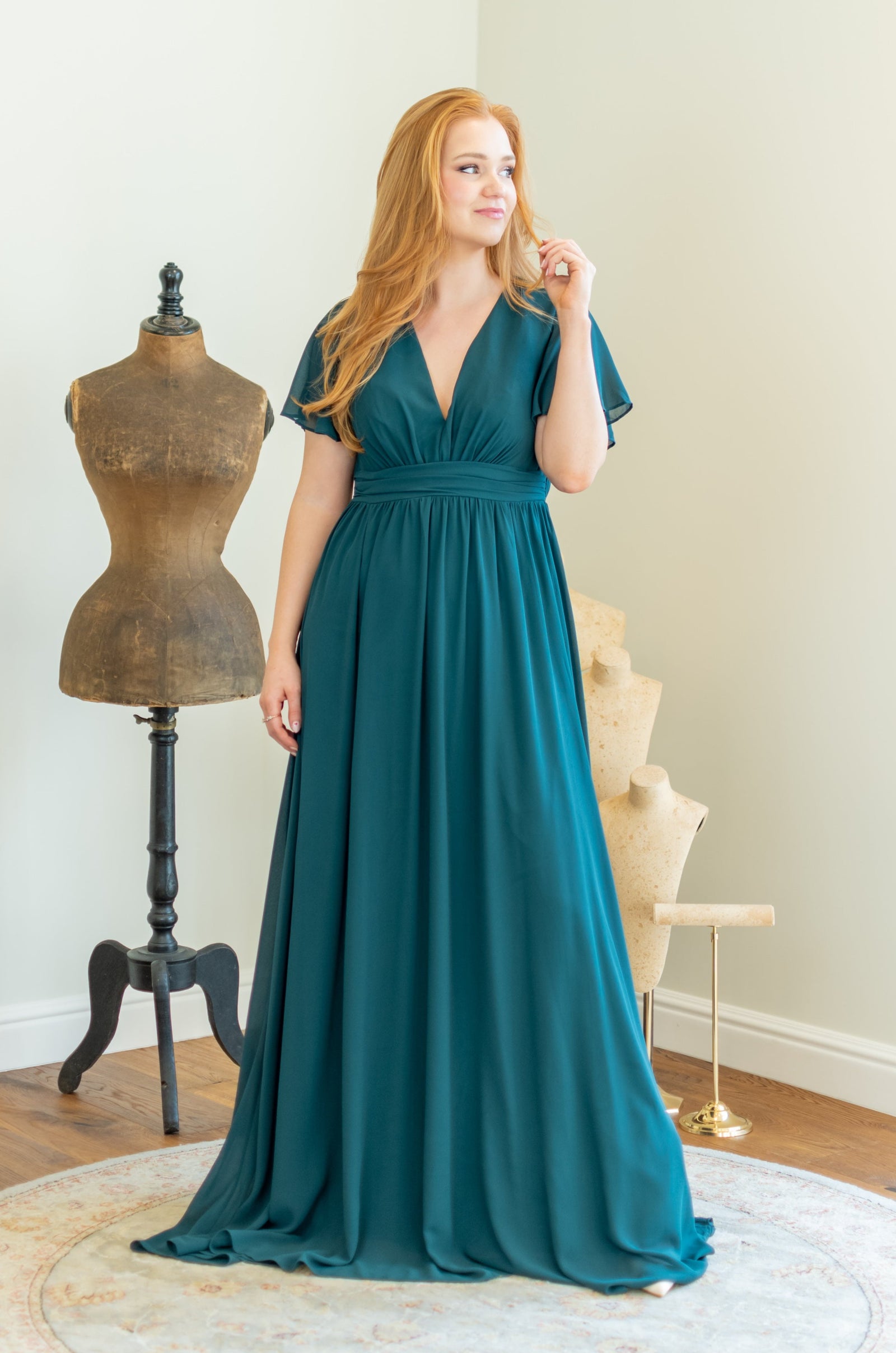 Perfect Evening Dress - Green Queen Size